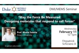 February 11 DMI Seminar - Khalid Salaita